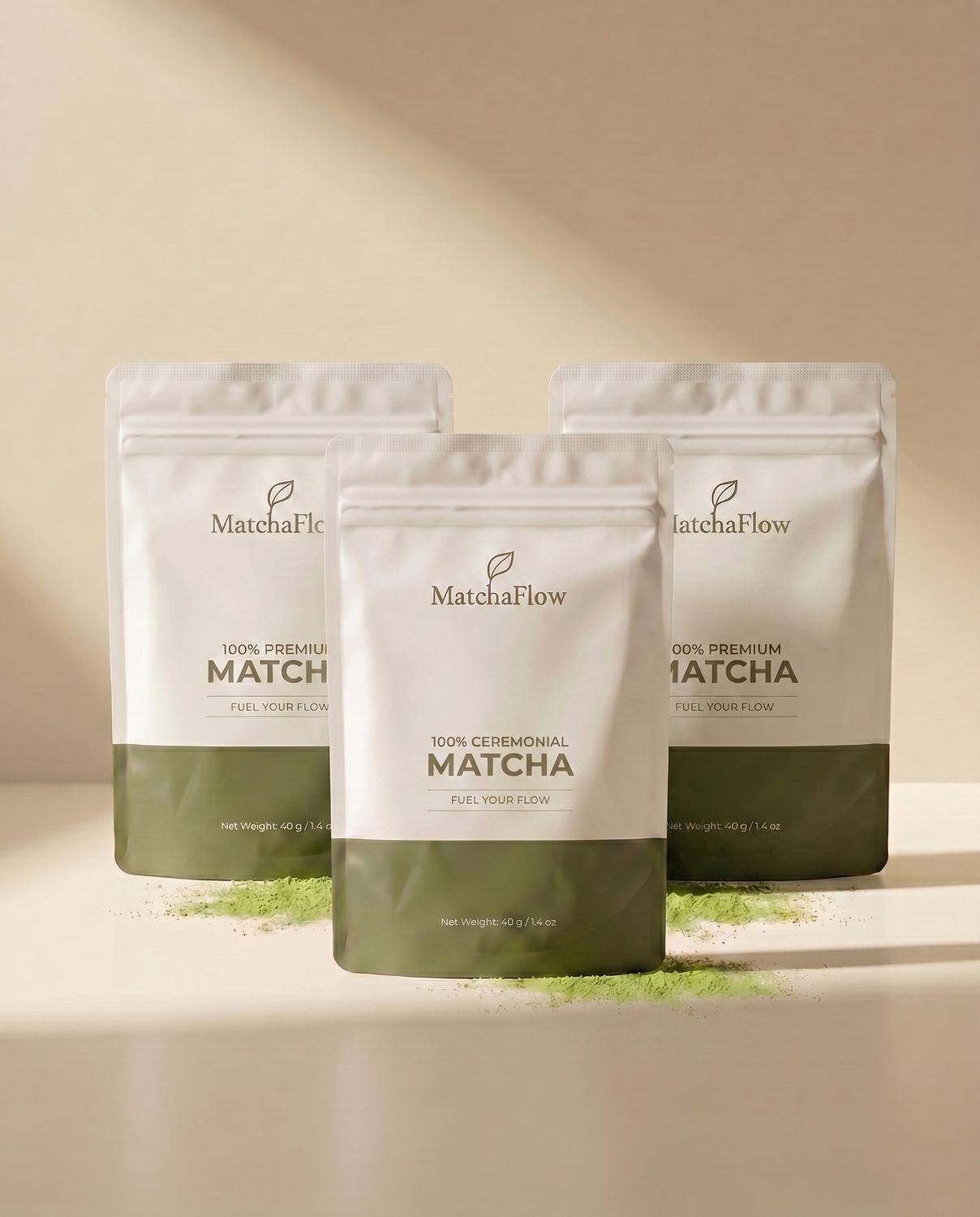 MatchaFlow Try Both bundle, Premium + Ceremonial